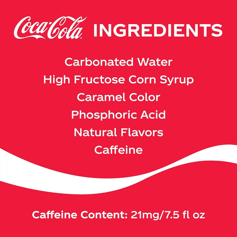 Pack 7.5 oz, 10 Pack Coca-Cola Soda Soft Drink Fridge Mini Cans, fl