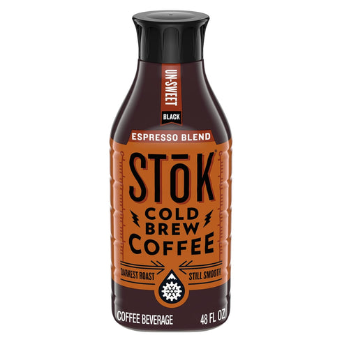 SToK Cold Brew Coffee, Espresso Blend, Dark Roast Brewed Low and Slow,