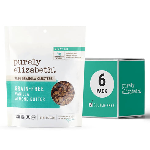Purely Elizabeth, Vanilla Almond Butter, Keto Granola with MCT Oil, Grain-Free (6
