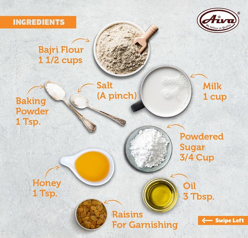 2 AIVA Pearl Millet Flour | Bajri Flour Pound Bajra Atta, Bajri ka Atta, Bajri Flour