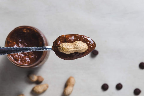 Saratoga Peanut Butter Company 16 Chillin Chocolate - Dark Chocolate Chunky Peanut Butter. Ounce Jar. Low sugar, Low