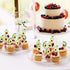 18pcs Glitter Fruit Avocado Cupcake Toppers, Fiesta Party Supplies for Happy Avocado Holy Guacamole Dessert