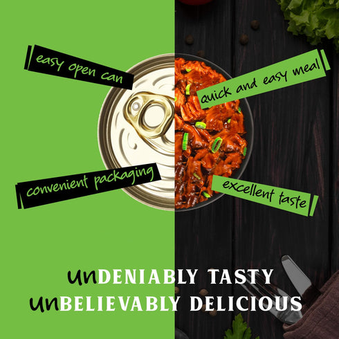 3 pack unMEAT Plant Based Meat | Easy to Prepare Plant Based Protein | Vegan Meat with Less Calories, Teriyaki Chicken