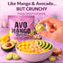 10 Packs Wise Harvest AvoMango Bites Freeze-Dried Mango & Avocado Snack with Macadamia Nuts | Crunchy Real Fruit Snack