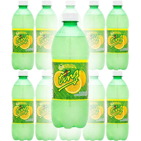 D&G Ting Ting, Sparkling Jamaican Grapefruit Flavored Beverage, 20oz Bottle (Pack of 10, Total