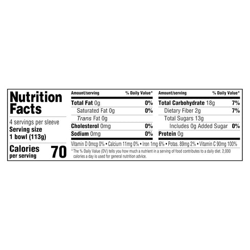 Amazon Fresh 16 Happy Belly Ounce Juice Fruit Cups, Regular Diced Pear