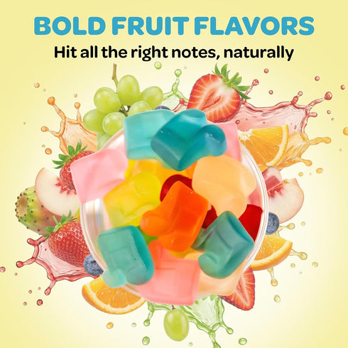 6 Pack Gummies 6 Gummies Gummy 90 Sweet Stash Jams Fruit Flavor Mix Gluten Free Made with Natural Ingredients Music