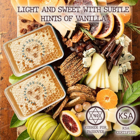 12.3 (Pack 2) Savannah Bee Company Raw Honeycomb, Ounce