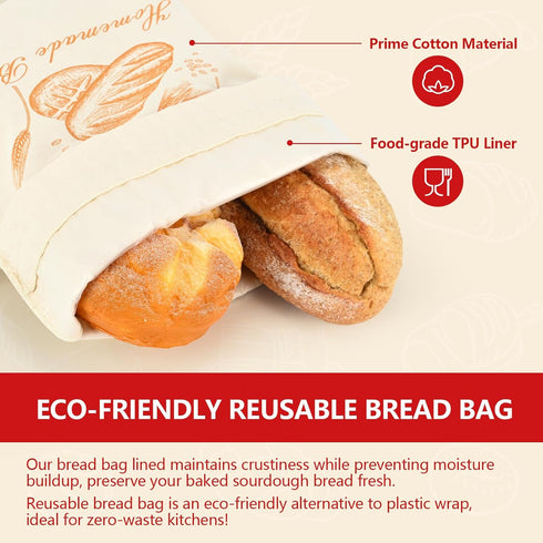TKVAZK 9" 10" Sourdough Starter Kit, Bread Baking Supplies with Sourdough Jar Round & Oval Proofing Basket Magnetic