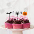 100 PCS Halloween Picks - Plastic Cupcake Toppers for Halloween Party Appetizer