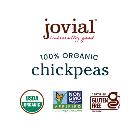 13 OZ JOVIAL Organic Chickpeas In Glass Jar