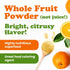 12 Food to Live Orange Powder, Ounces - Made from Raw Dried Citrus Fruit, Unsulfured, Vegan, Bulk, Great for Baking
