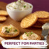 Toasteds Savory Onion Crackers, Party Snacks, 8oz Box (1 Box)