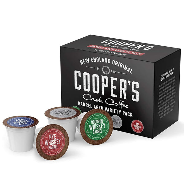 Coopers Cask Coffee Bourbon Barrel Aged Coffee Pods Variety Pack Set -