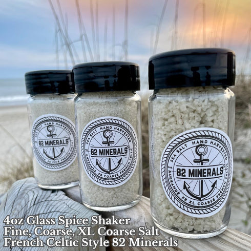 82 4oz Minerals French Grey Sea Salt | Premium Hand-Harvested Sel Gris | Fine Mineral & Electrolyte Finishing Salt