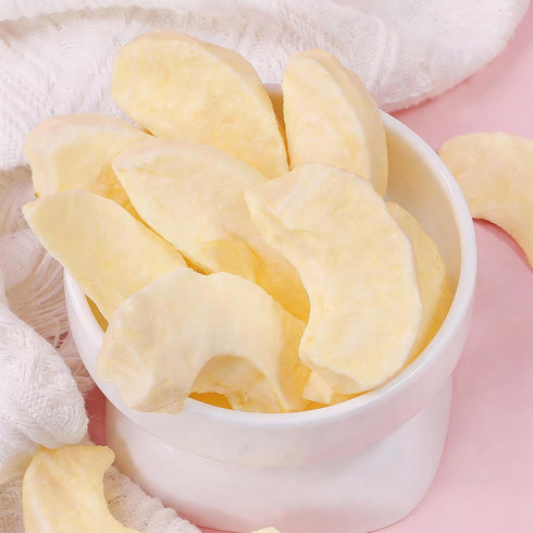 DGYLHBJ (7.05oz) 100% Freeze Dried Peeled Fuji Apple Slices - Natural Apple Crisps Snack for All Ages - No Added Sugar