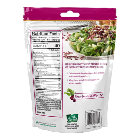 Fresh Gourmet Crispy Beets Balsamic and Fresh Gourmet Crispy Onions Garlic Pepper Bundle
