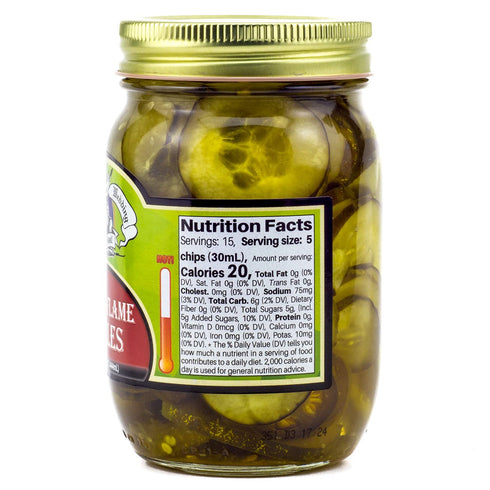 15oz (Pack 2) Amish Wedding Sweet Flame Spicy Pickle Chips