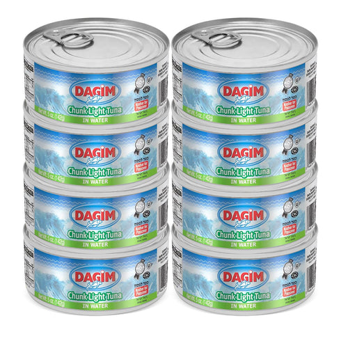 Dagim Chunk Light Tuna in Water Canned Tuna Fish 5 oz. Kosher for