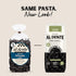 10oz (Pack 6) Al Dente Squid Ink Fettuccine All-Natural, Hand-Crafted Egg Pasta. Delicious and Versatile - Classic