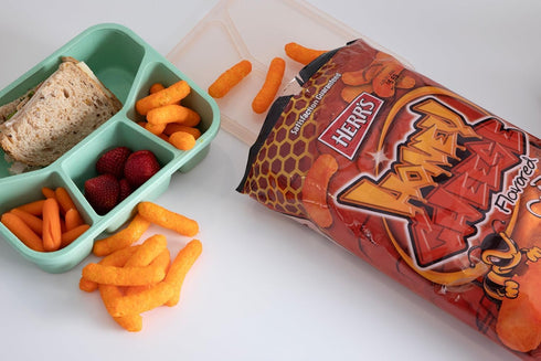 1 (Pack 42 Herr's Hot & Honey Cheese Curls, Ounce of Bags) Spicy and Sweet Snack with the Perfect Flavor Balance