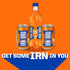 Barr 32 11.1 oz Pack 8 IRN-BRU Original Scottish Sparkling Soda, Citrus Flavored Carbonated Drink - Sparkling Flavored