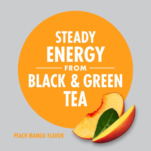 V8 8 oz (Pack 6) +Energy Peach Mango Juice Energy Drink, fl Can