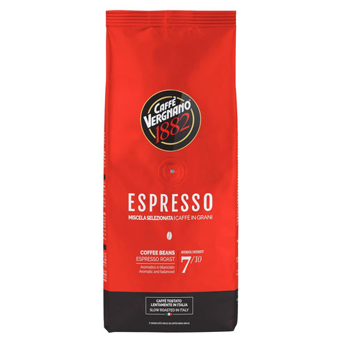 Caffe Vergnano Espresso Beans, Large 2.2lb Bag - Medium Roast Arabica Robusta