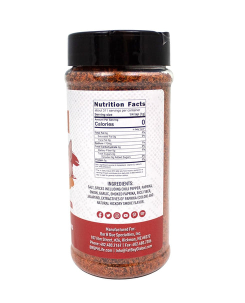 Fat Boy Natural BBQ Premium All Purpose Rub, 11 Ounce