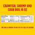 16 oz (Pack 12) Louisiana Fish Fry, Crawfish, Crab & Shrimp Boil