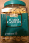 Daily Chef JUMBO CASHEWS Facny Whole 32 OZ