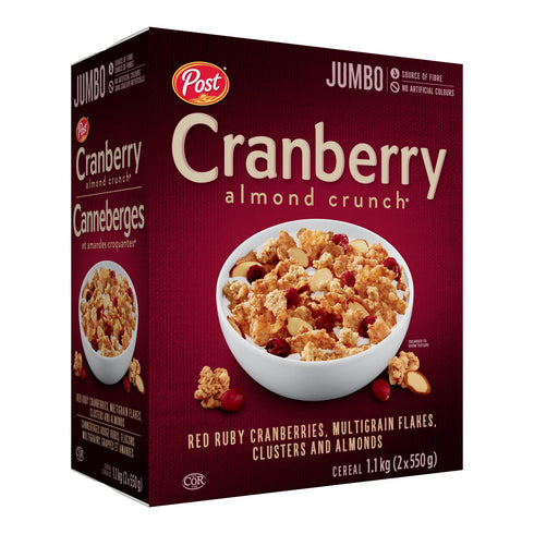Post 1.1kg/2.2 lbs. Cranberry Almond Crunch Cereal {Imported from Canada}