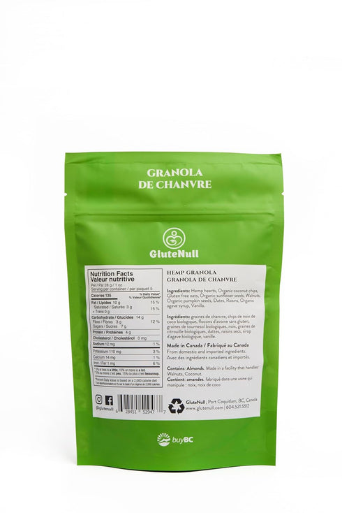Gluten-Free Hemp Granola - Plant-Based Breakfast Option