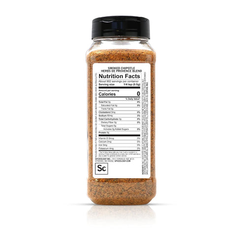 16 oz Spiceology Smoked Chipotle Herbs de Provence Seasoning Bold French-Inspired Blend with Smoky Chipotle & Herbs