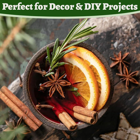 3035PCS 2.5oz 7" Dried Whole Rosemary Sprigs, Natural Spices in Clear-Window Tin, Air-Dried Rosemary for Cooking