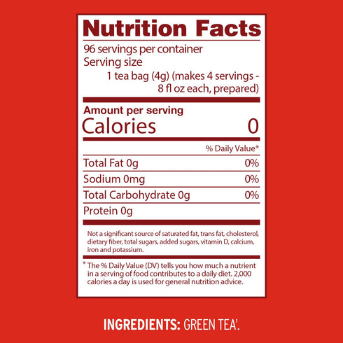 Luzianne Green Tea Bags - Family Size, 24ct Box (Pack of 1)