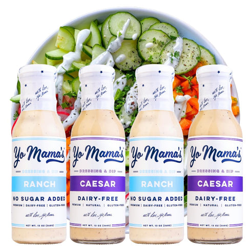 Yo Mama's Foods Keto Ranch & Caesar Combo Dressing and Dip -