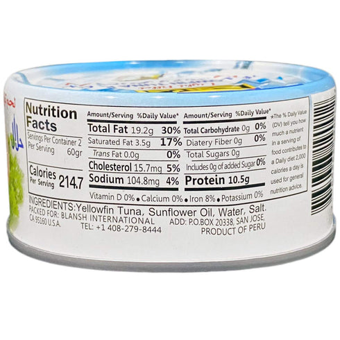 6 oz (Pack 6) Zarrin - Yellowfin Tuna in Oil, Prime Light Fillet, Can