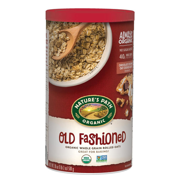 Nature's Path Organic Old Fashioned Oats Instant Oatmeal, 18 oz (Pack of