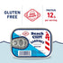 3.75 oz (Pack 12) 12g Beach Cliff Sardines in Water, Can of - Wild Caught Sardines - Protein per Serving - Gluten Free
