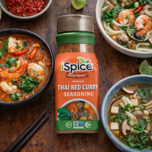iSpice - THAI RED CURRY SEASONING World Flavor Super Spice Blend | All Natural | Ready to use as is | No preparation is