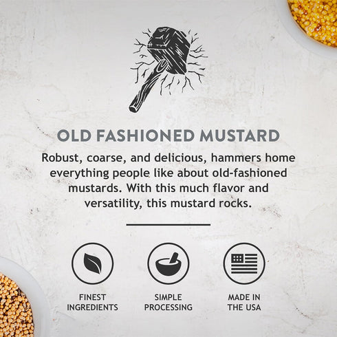 12 Oz, Pack 4 Koops' Organic Stone Ground Mustard Old-Fashioned Mustard, Gluten-Free, Kosher, Non-GMO, USDA Certified