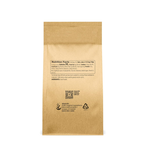Pure Original Ingredients Carrot Powder (1 lb) Smoothies & Shakes, Sauces, No Fillers Or Additives
