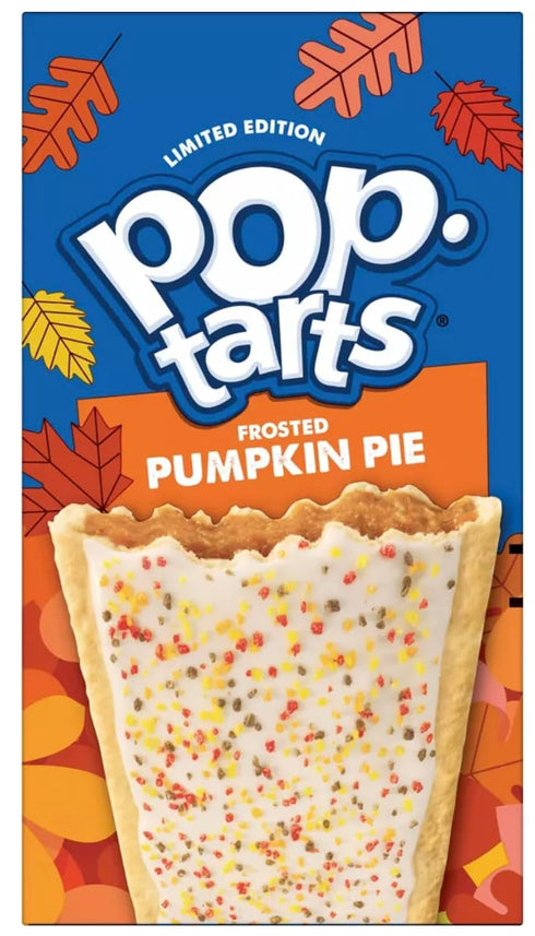 20.3 Oz (Pack 12) Pop-Tarts Breakfast Toaster Pastries, Frosted Pumpkin Pie Flavored, Limited Edition