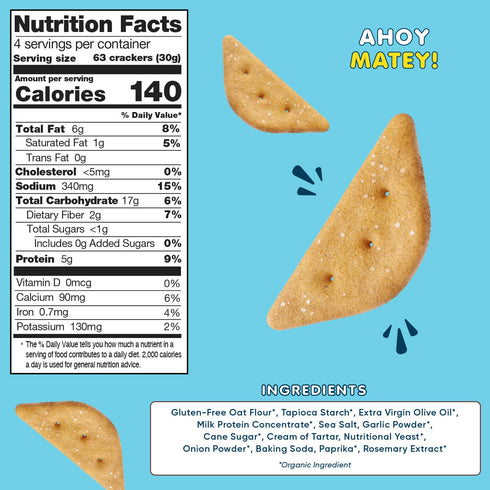 5g 6 Pack cadootz | Sea Salt | Organic Protein Kids Snack with Protein, Clean Label, Gluten Free, No Seed Oils, No