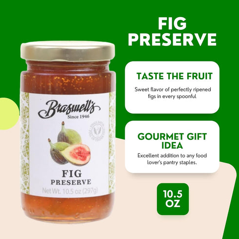 10.5 OZ (Pack 2) Braswell's Pure Fig Preserves
