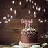 Legal AF Birthday Cake Topper for 18th/19th/21st Birthday Party Decorations, Double Sided Rose Gold Glitter