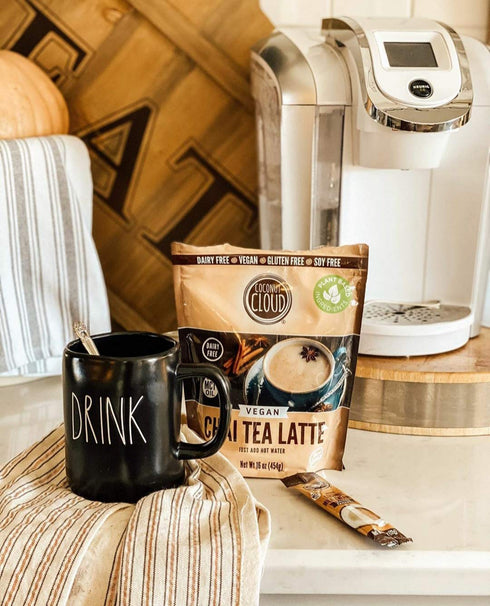 16 oz Coconut Cloud: Vegan Spiced Chai Tea Latte | Creamy, Delicious & Easy Dairy Free Alternative. Made in Colorado