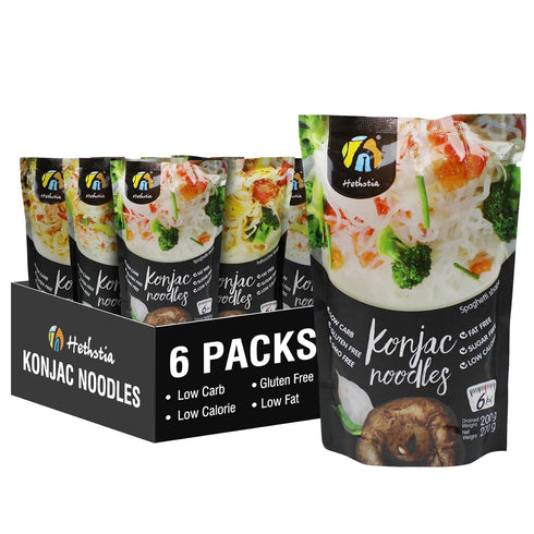 Hethstia Shirataki Noodle Low-Carb Pasta and Rice Variety Pack- Spaghetti, Fettuccine and