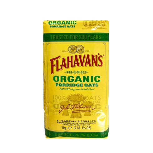 100% 200 2.2 Lbs (1kg) Flahavan's Organic Porridge Oats | Wholegrain Rolled Oats | Trusted For Over Years | Product